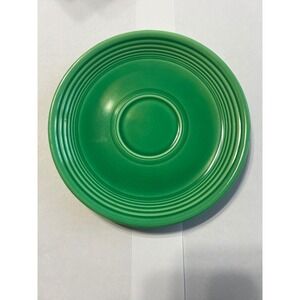 Genuine Fiesta Ware‎ Light Green Saucer 6 Inch Vintage Ceramic